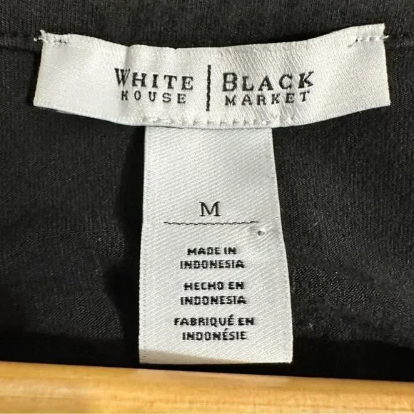 White House Black Market black laced up tank dress size M - Picture 6 of 7